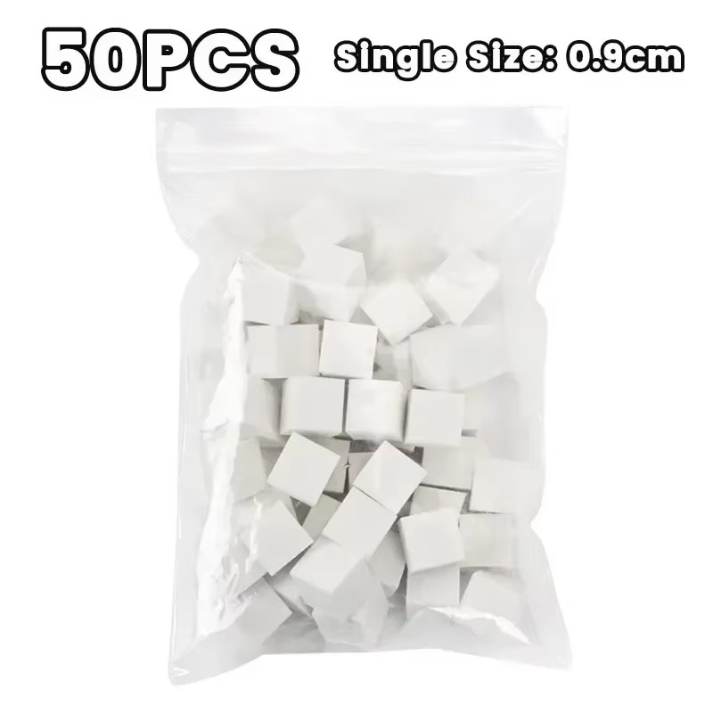 Mini Square Nail Art Sponge with 4 Claws Nail Sponge Metal Grabber Set Multipurp