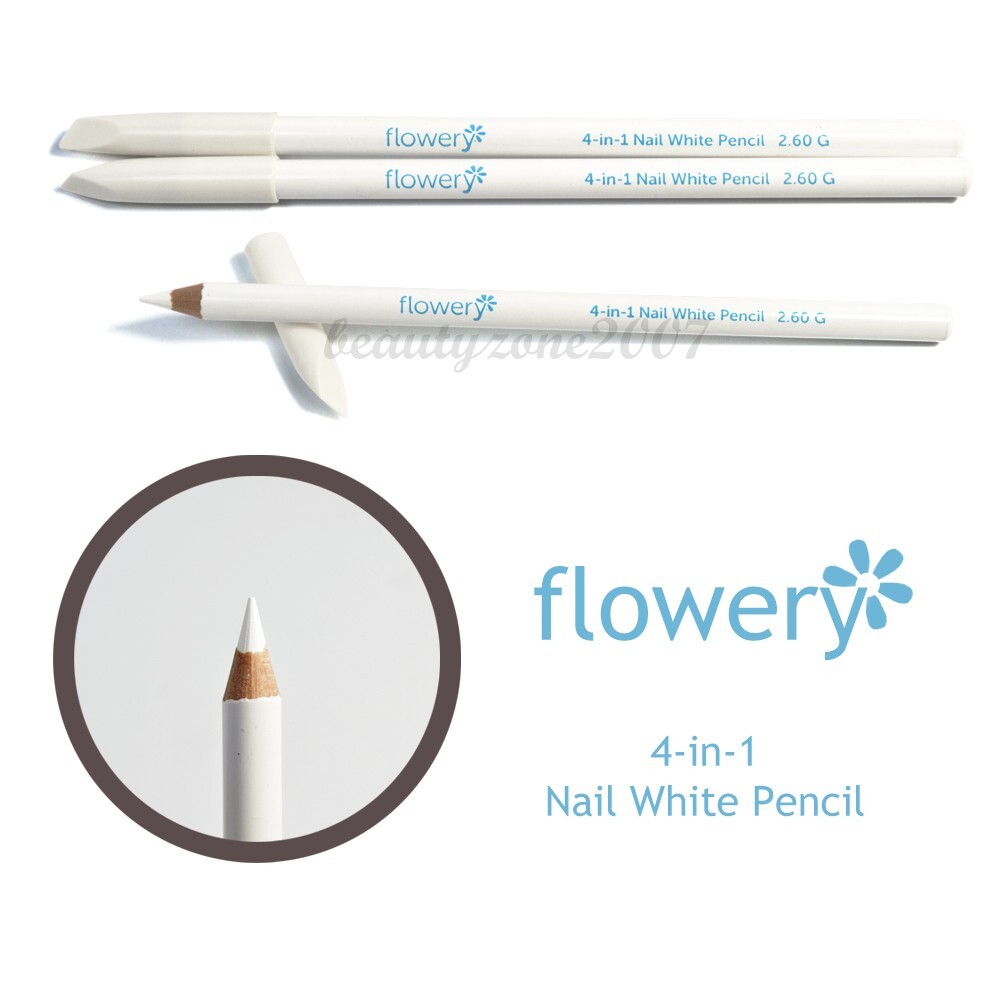 Flowery 🌺 4-in-1 White Pencil Cuticle/Prepper/Whitener/Cleaner (3 pack)