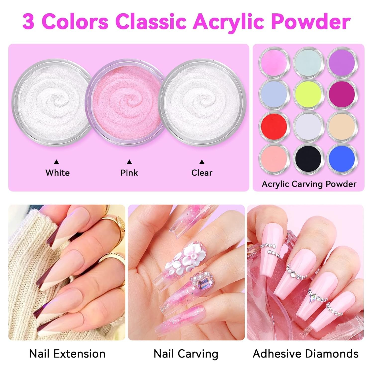 Nail Kit Set for Beginners with Practice Finger