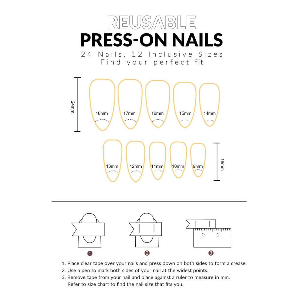 24pcs Nude Press on Nails with White Tip Lightweight and Easy to Stick Fake Nail