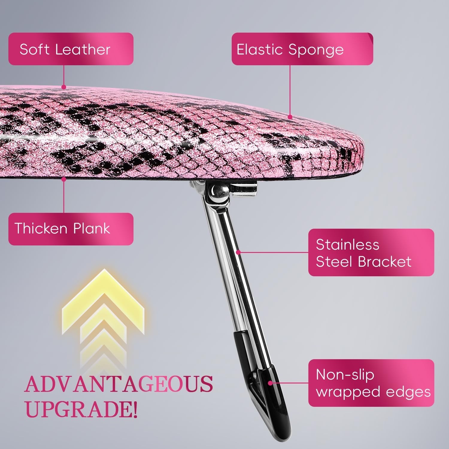 Professional Nail Hand Rest Stand Foldable PU Leather High-Density Sponge Nail A