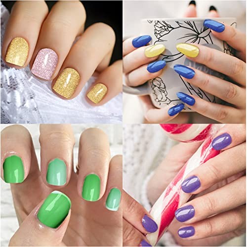 336 Pieces 24 Sheets Full Nail Stickers Wraps Polish Bright Style Bright Color