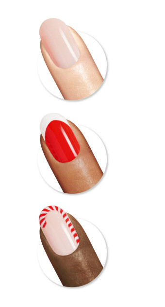 Sally Hansen Salon Effects® Perfect Manicure, Santa Sweetie, Press On Nails