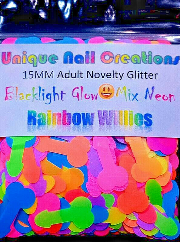 ADULT NOVELTY GLITTER SHAPE~You Choose Colors~Nail Art•Face•Festival•Crafts