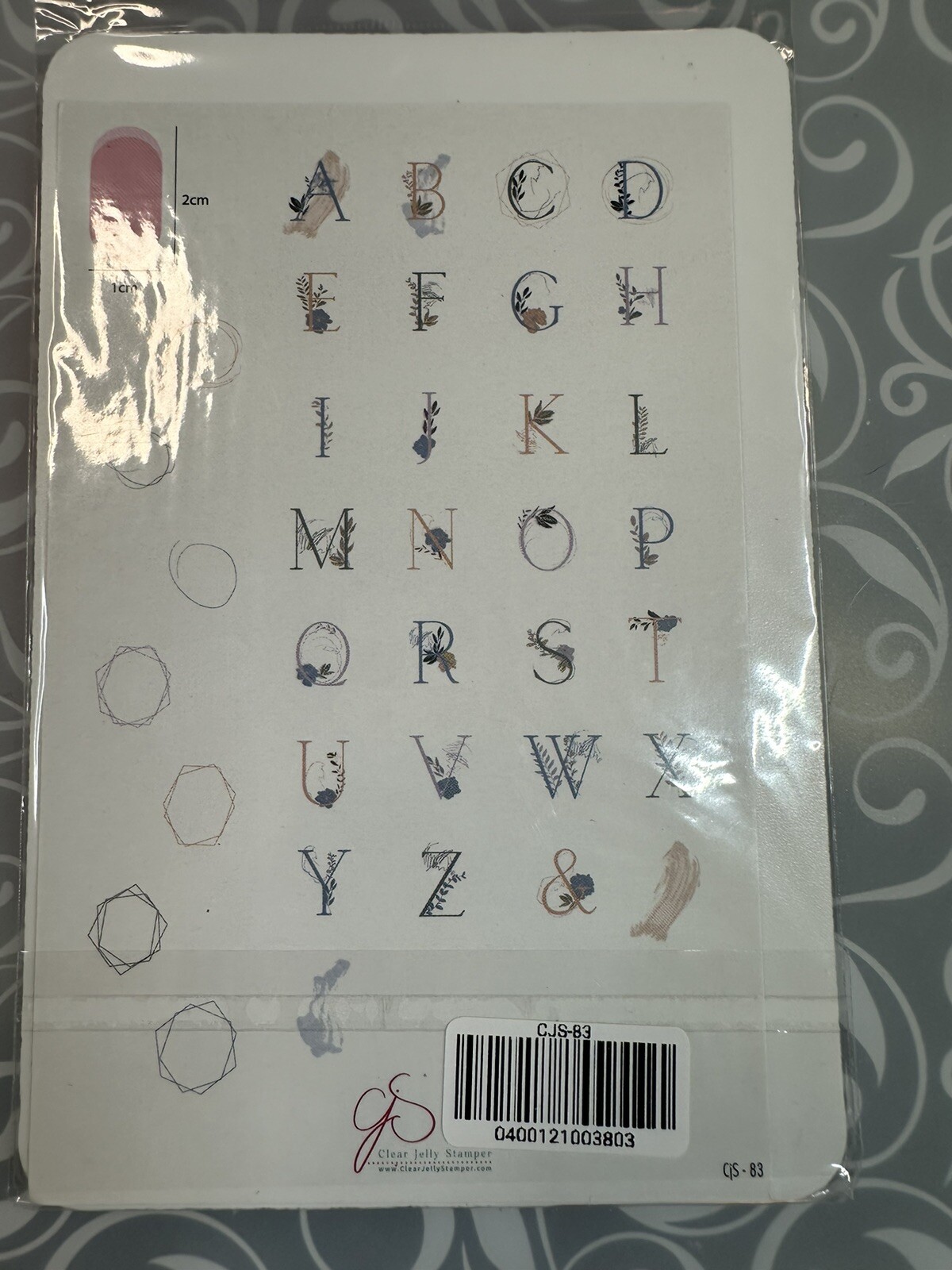 Clear Jelly Stamper CJS-83 Nail Stamping Plate