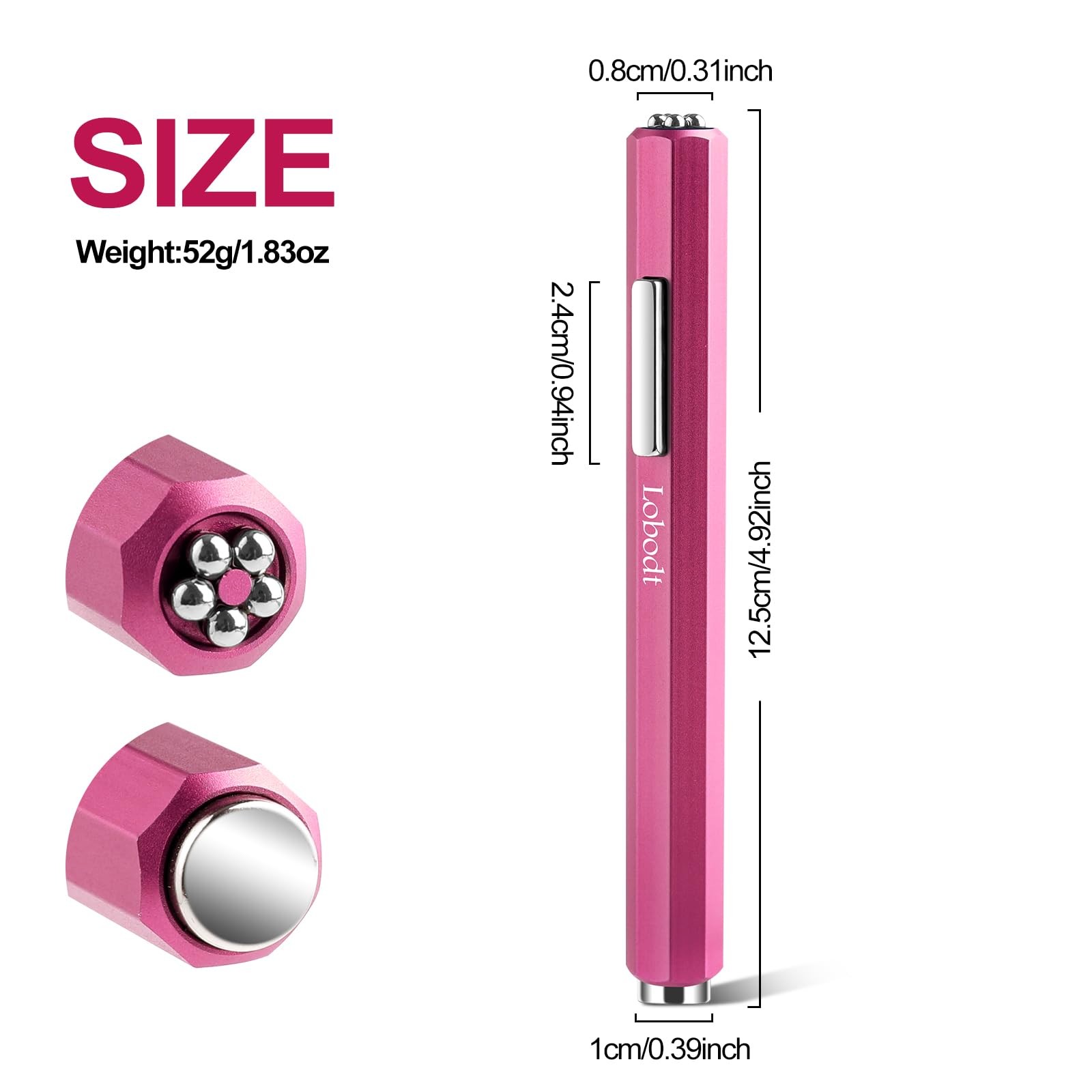 Lobodt Cat Eye Magnet for Nails, professional 3-in-1 nail magnet tool, octagonal