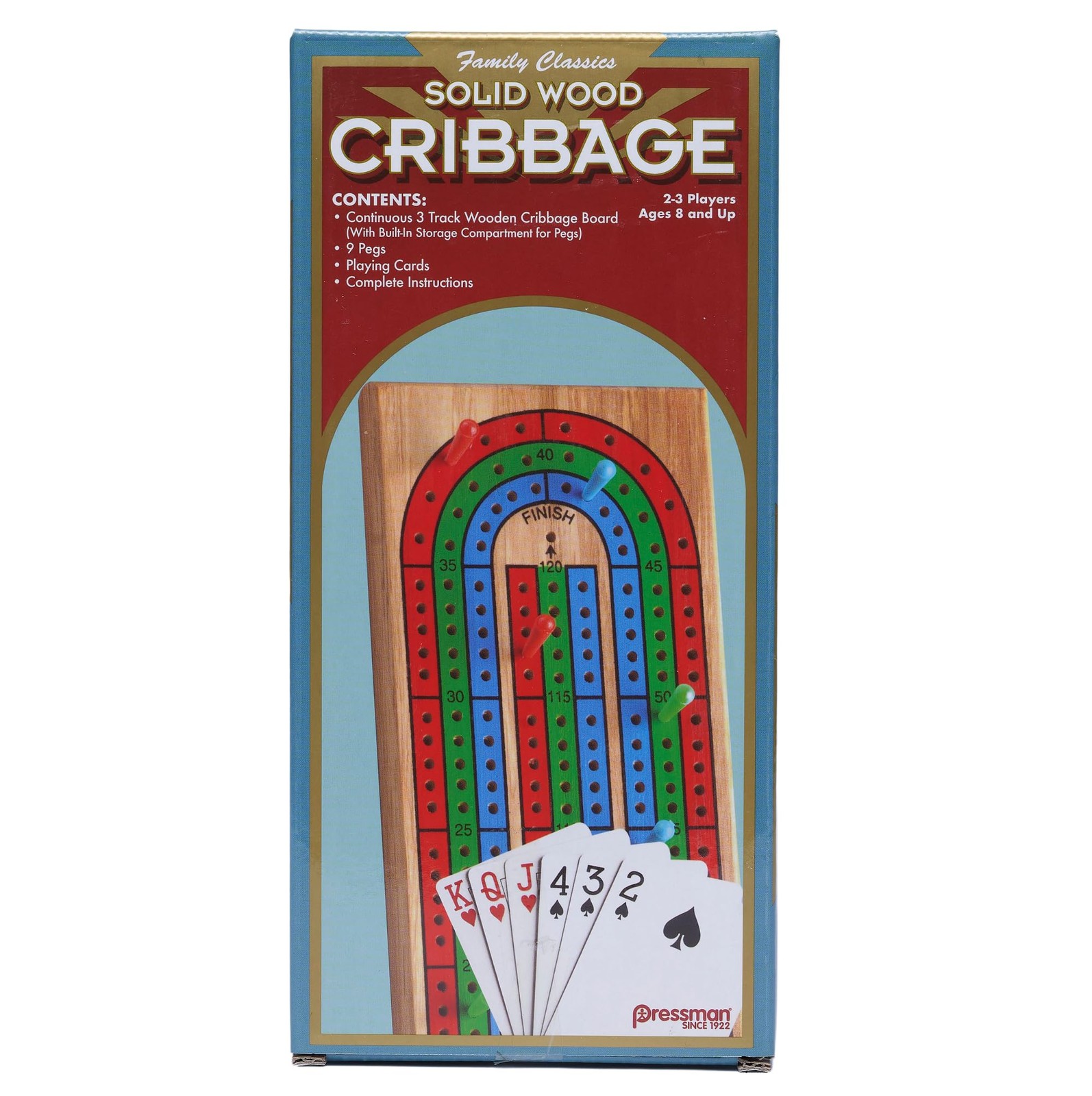 Family Classics Cribbage – Solid Wood One Size,