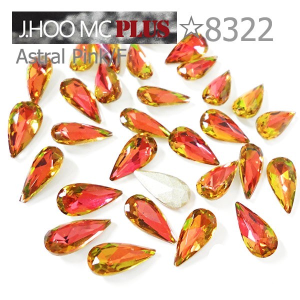 J.HOO Crystal 8322 Teardrop V-Cut Fancy Rhinestones 10×5mm Nail Art (10pcs)