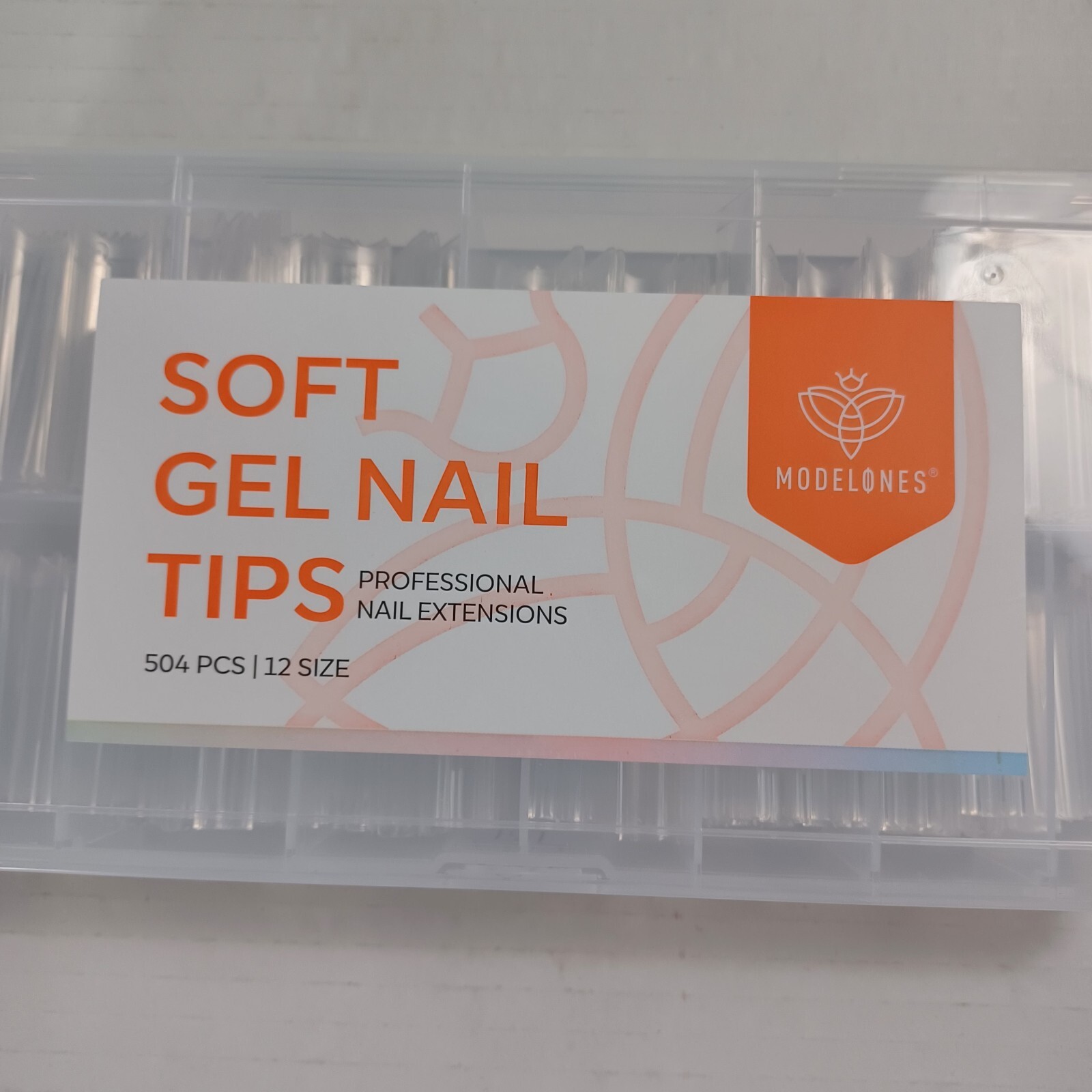 Modelones Soft Gel Nail Tips NEW (504 Pc. 12 Sizes) Professional Nail Extensions