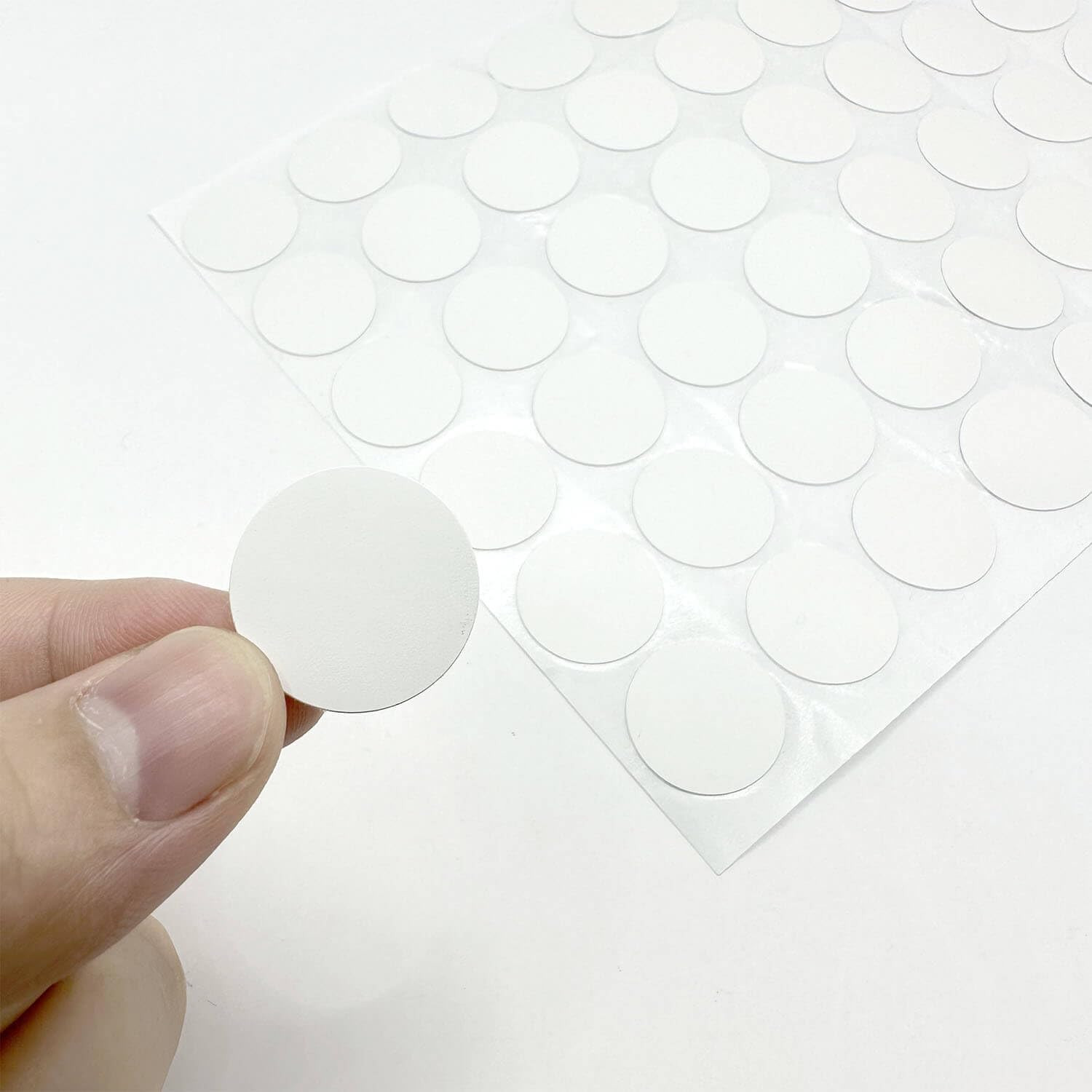 2 Sheets 108 Pcs Screw Hole Cover Stickers, 21 Mm/0.8 Inch Self-Adhesive White S
