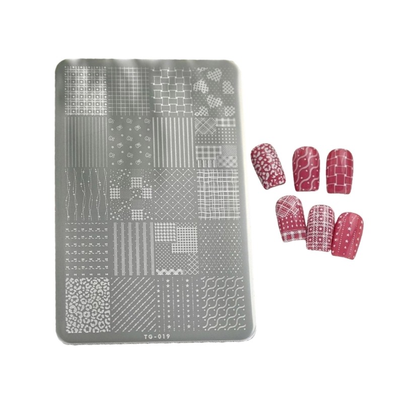 Easy Transfer Nail Art Plate Delicate Lace Stainless Steel Professional Template