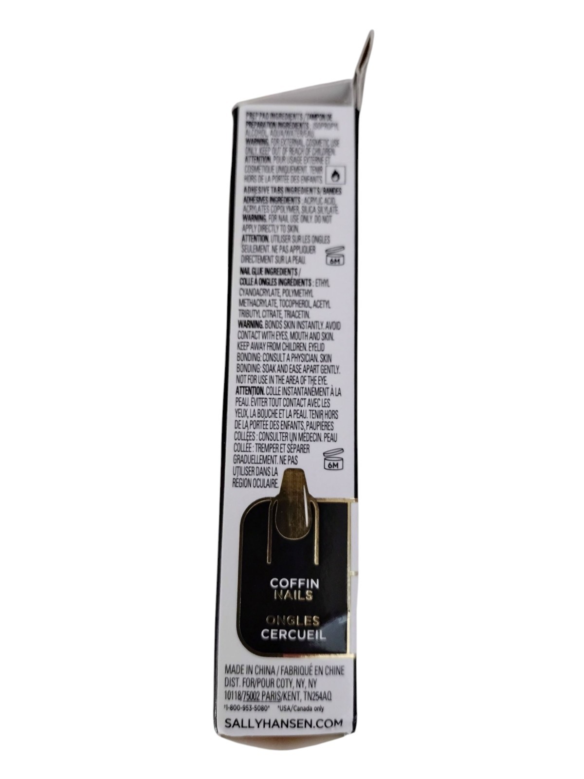 Sally Hansen SALON EFFECTS PERFECT MANICURE 24 COFFIN Nails MEET ME IN THE METAL