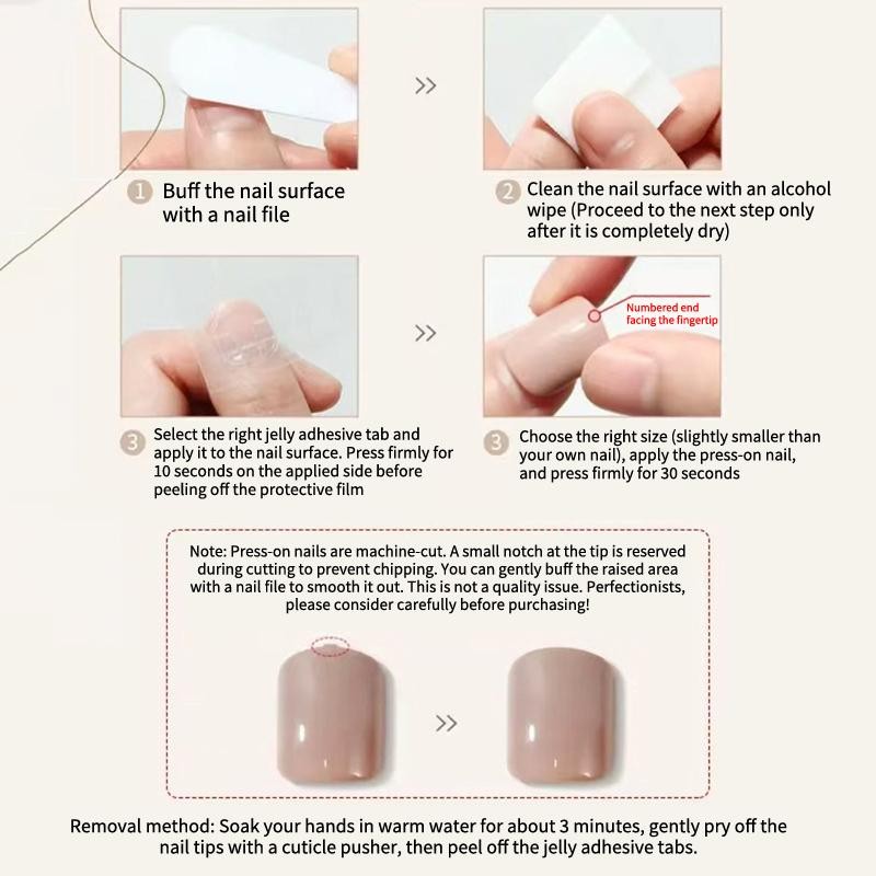 10Pcs Trendy Simple Solid Color Cat Eye Nail Art Long Lasting Fake Nails