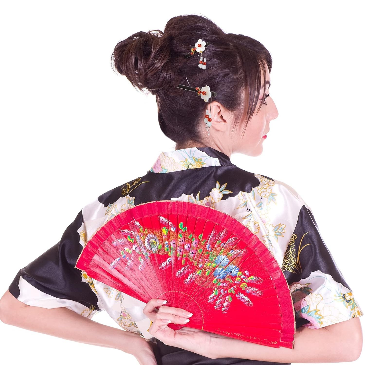 WILLBOND 6 Pcs Hair Sticks for Women Wooden Chinese Multicolor