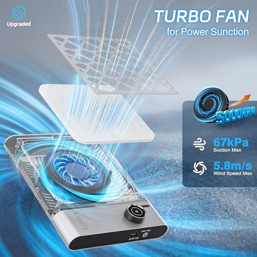 Karite Nail Dust Collector 5000RPM 6000mAh Cordless