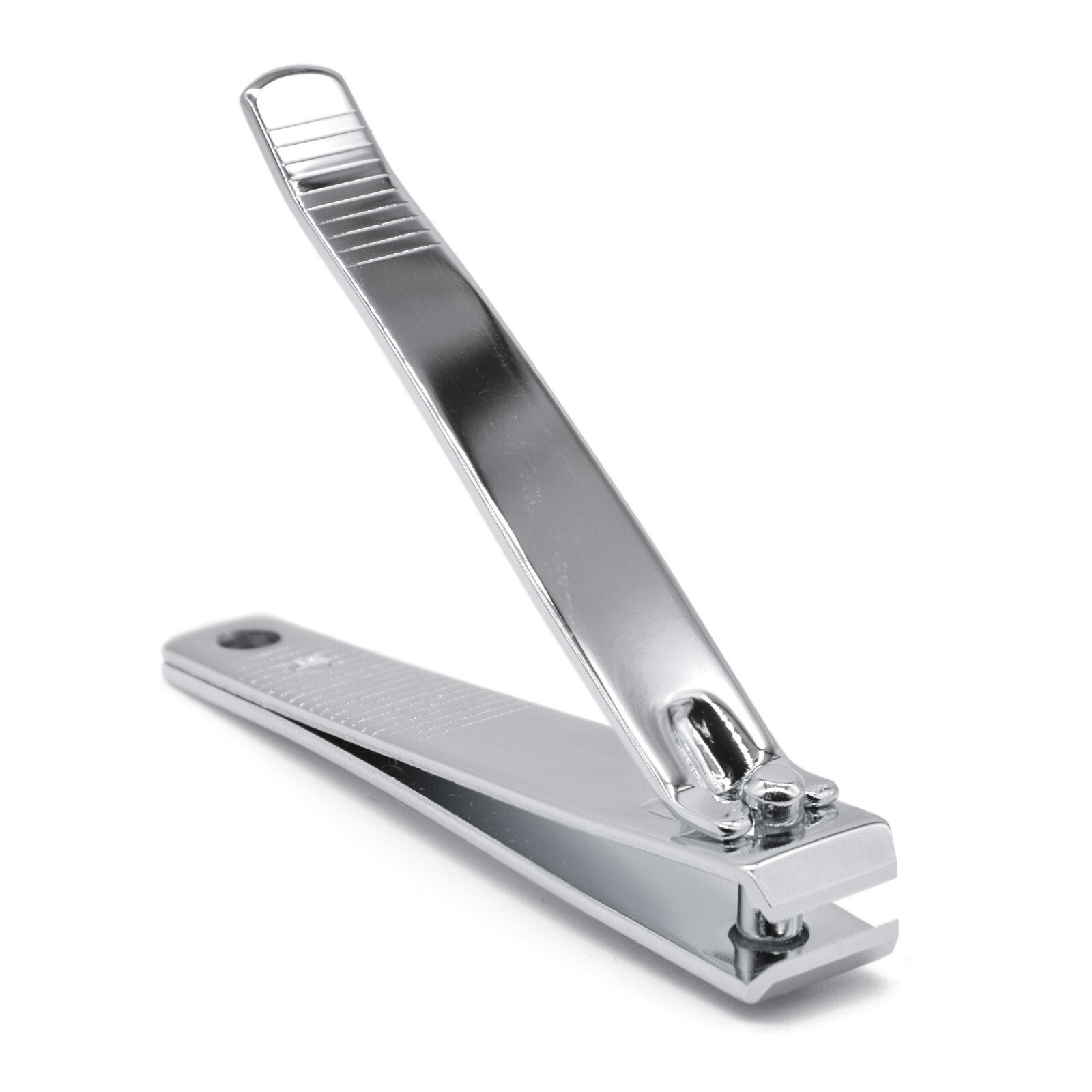 1pc Silver Nail Clipper Finger Toenail Cutter Nail Trimmer Straight Edge