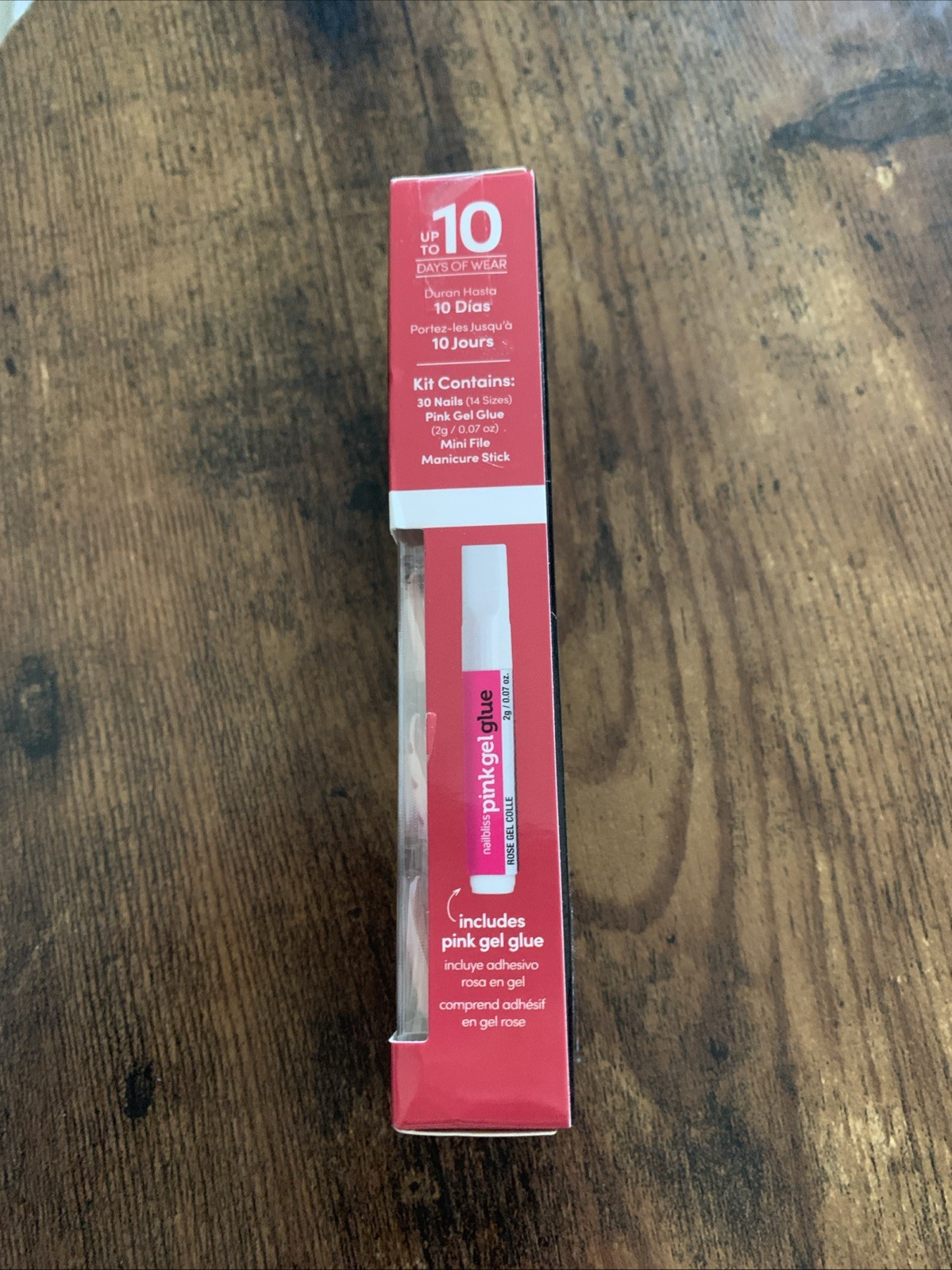 Professional Gel, Nail Kit Long Nailbliss Pink Hearts, Valentine’s Day ￼