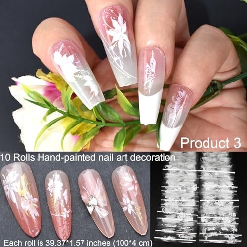 30 Rolls Nail Art Foils Set – Holographic, Metallic & Floral Transfer Stickers 3