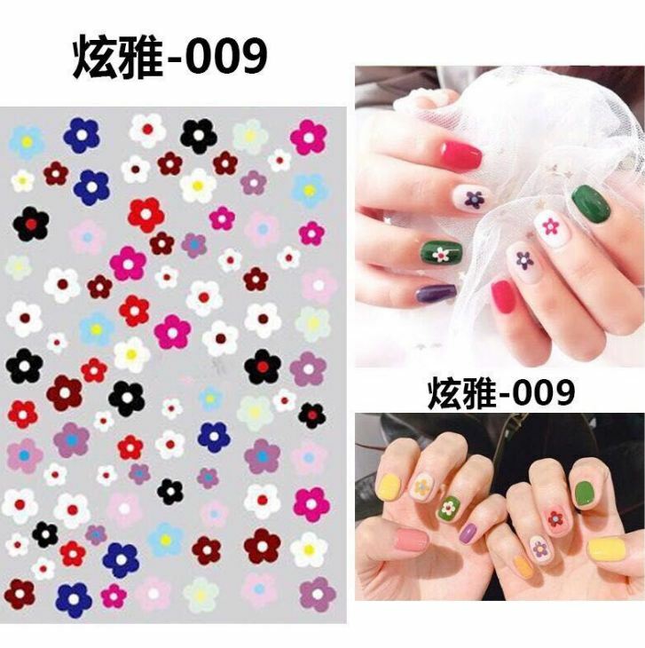 Nail Stickers Waterproof Nail Art Design DIY Decal Flower Fruit Starter Easy Use