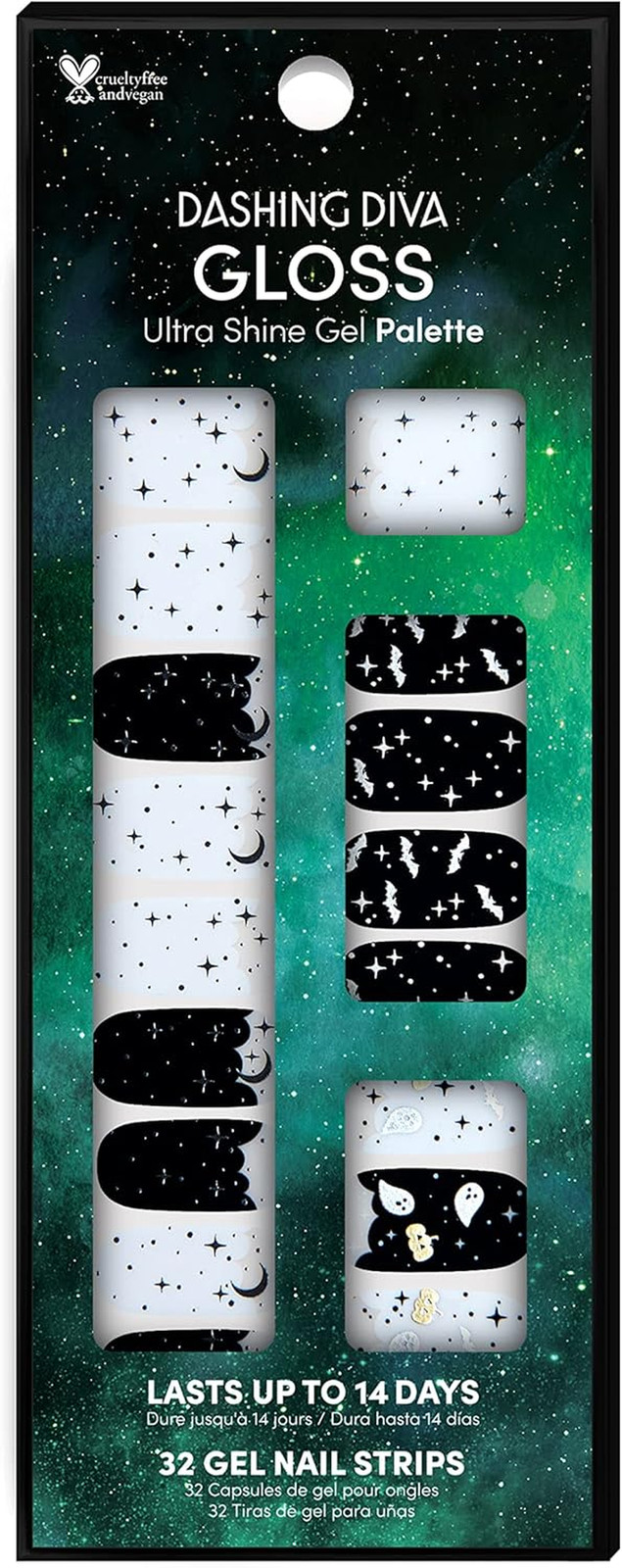 Gloss Halloween Nail Strips – Spell on You | UV Free, Long Lasting, Cute Gel Sti