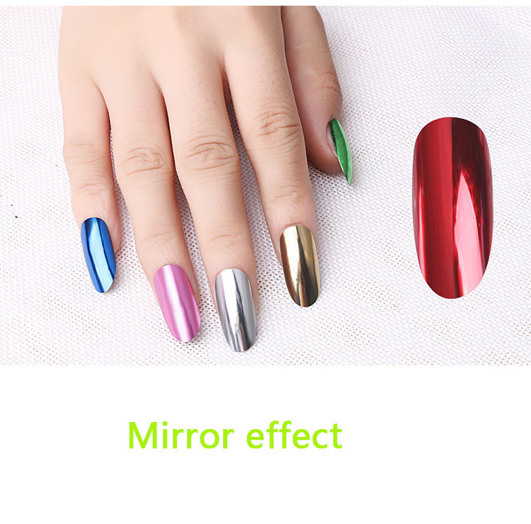 Nail Mirror Flakes Magic Foil Chrome Metallic Powder Shiny Sequins Decoration