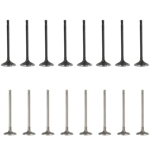 16 Pcs Intake Air-out Engine Valves 12622329 12615936 Replacement for GM 2.0