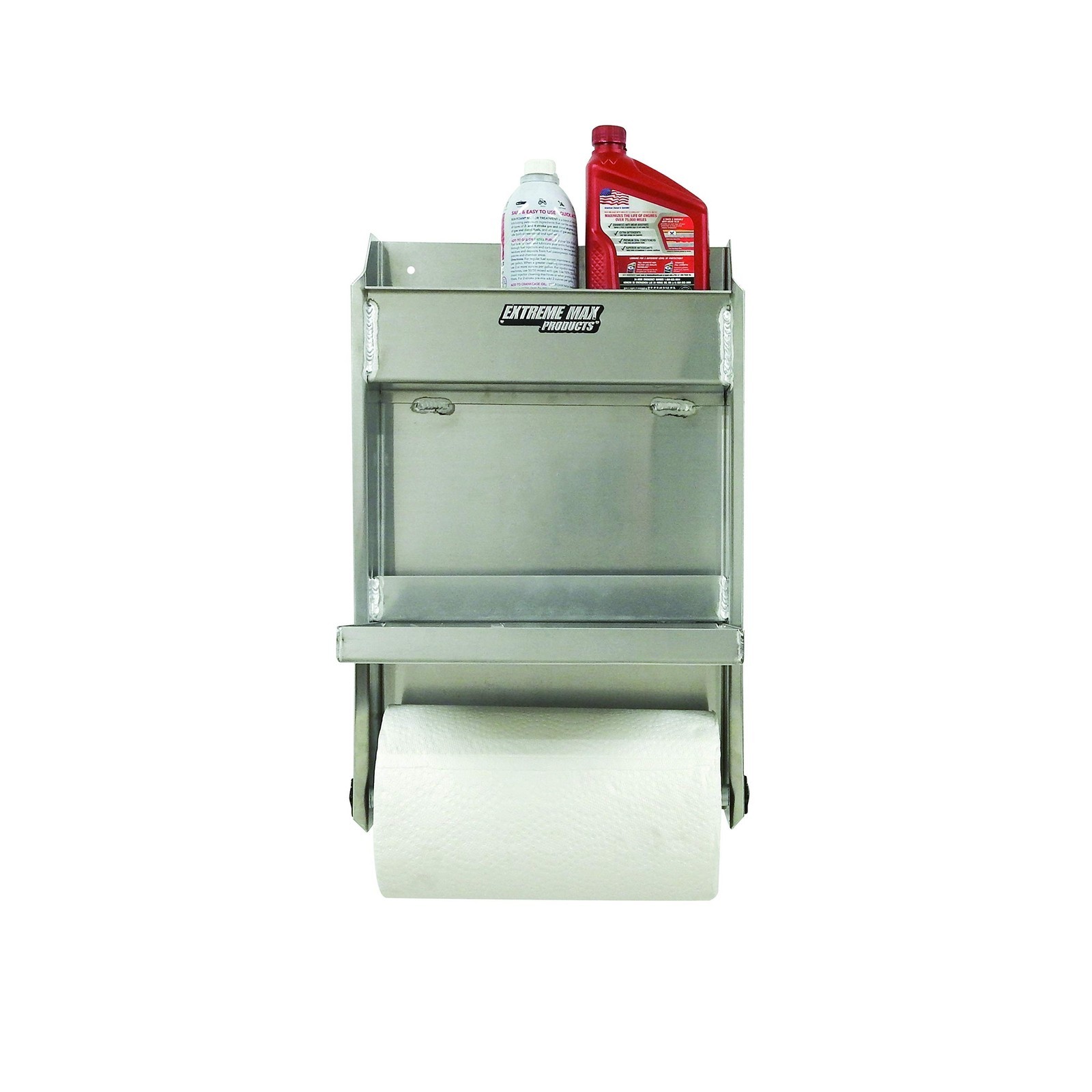 Extreme Max 5001.6053 Junior Aluminum Work Station Storage Cabinet Flip-Out W…