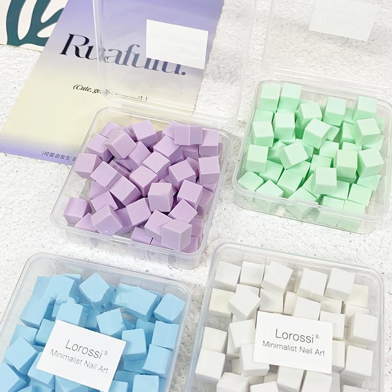 50pcs Nail Sponges Manicure Sponges Soft Nail Art Small Sponges Manicure DIY