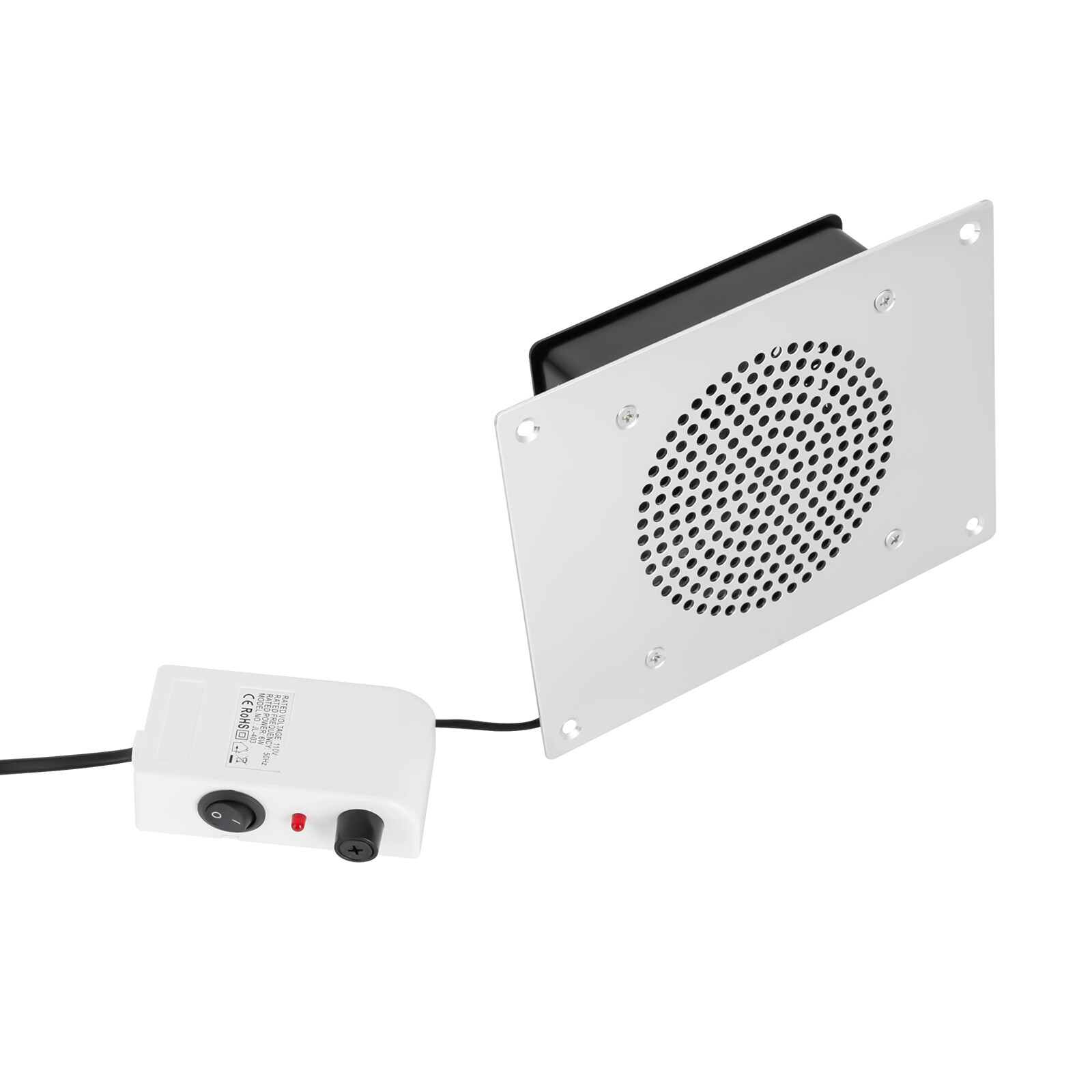 Nail Dust Collector, 110V 6W, 3650 RPM, 4.25 Inch Vacuum Surface, Embedded
