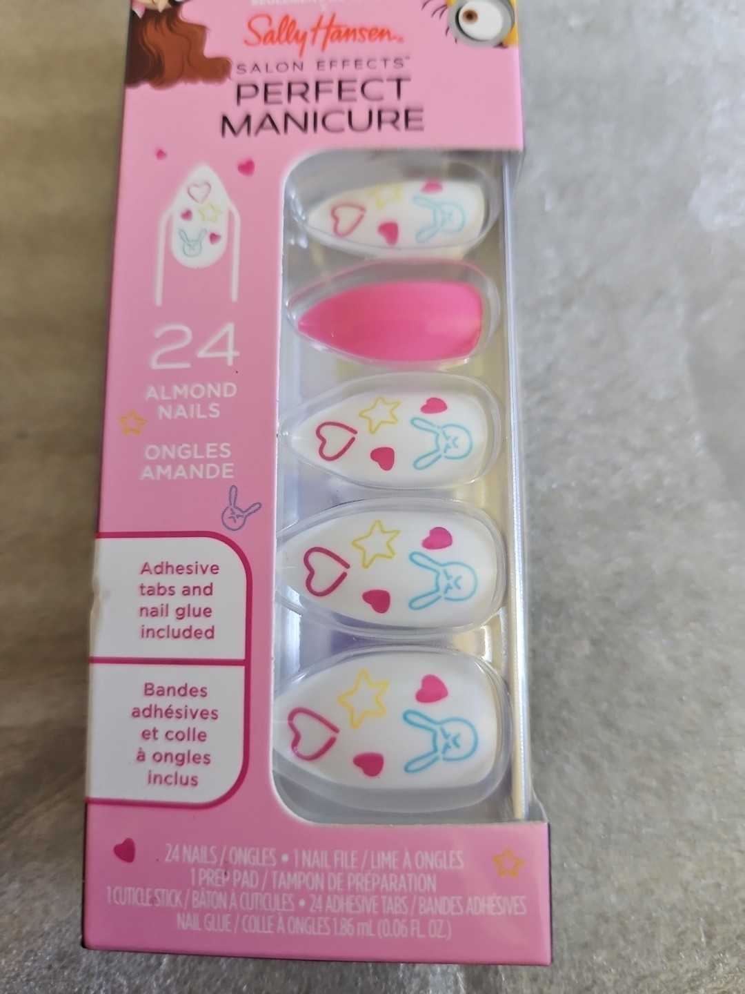Sally Hansen Salon Effects Perfect Manicure ~ Despicable Me4 Almond Nails