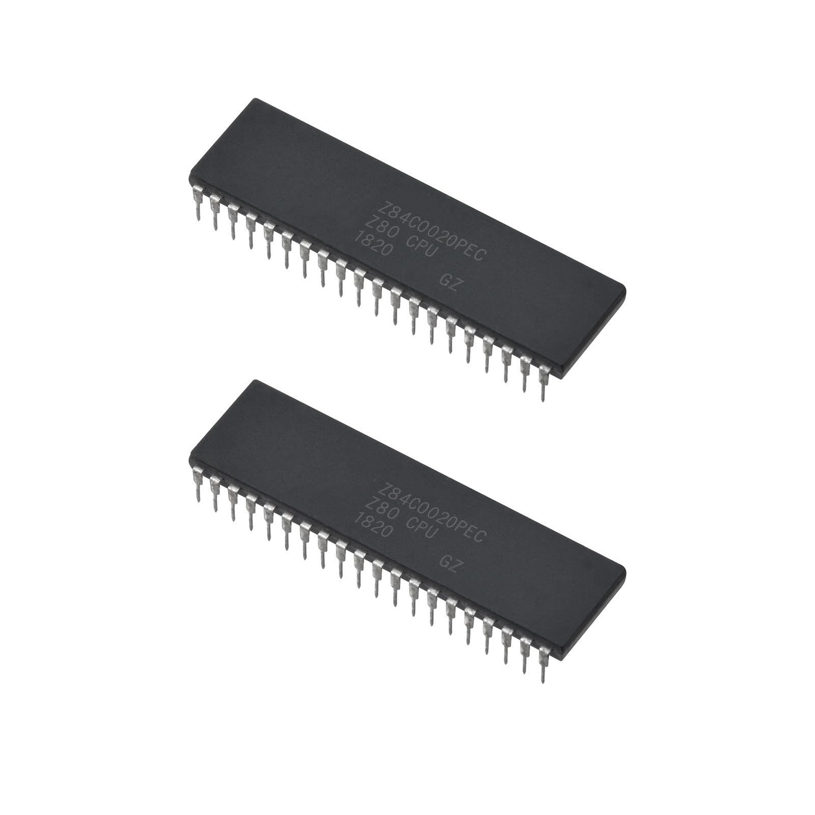 Bridgold 2pcs Z84C0020PEC Z80 Z80CPU IC CPU Microprocessor 20MHz,DIP-40.
