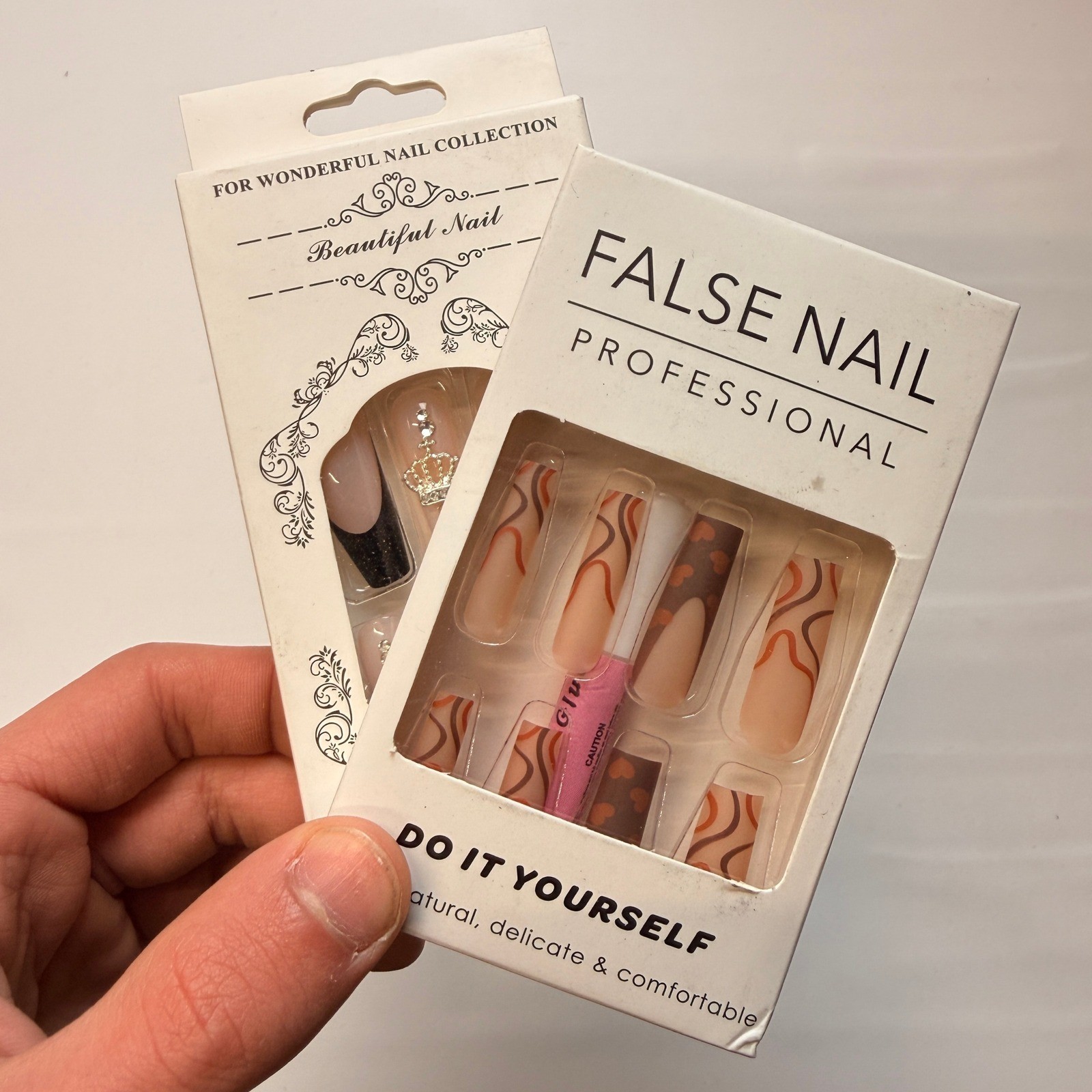 Lot of 10 Pack of 24 New False Press On Nails Assorted Designs and Colors №N30