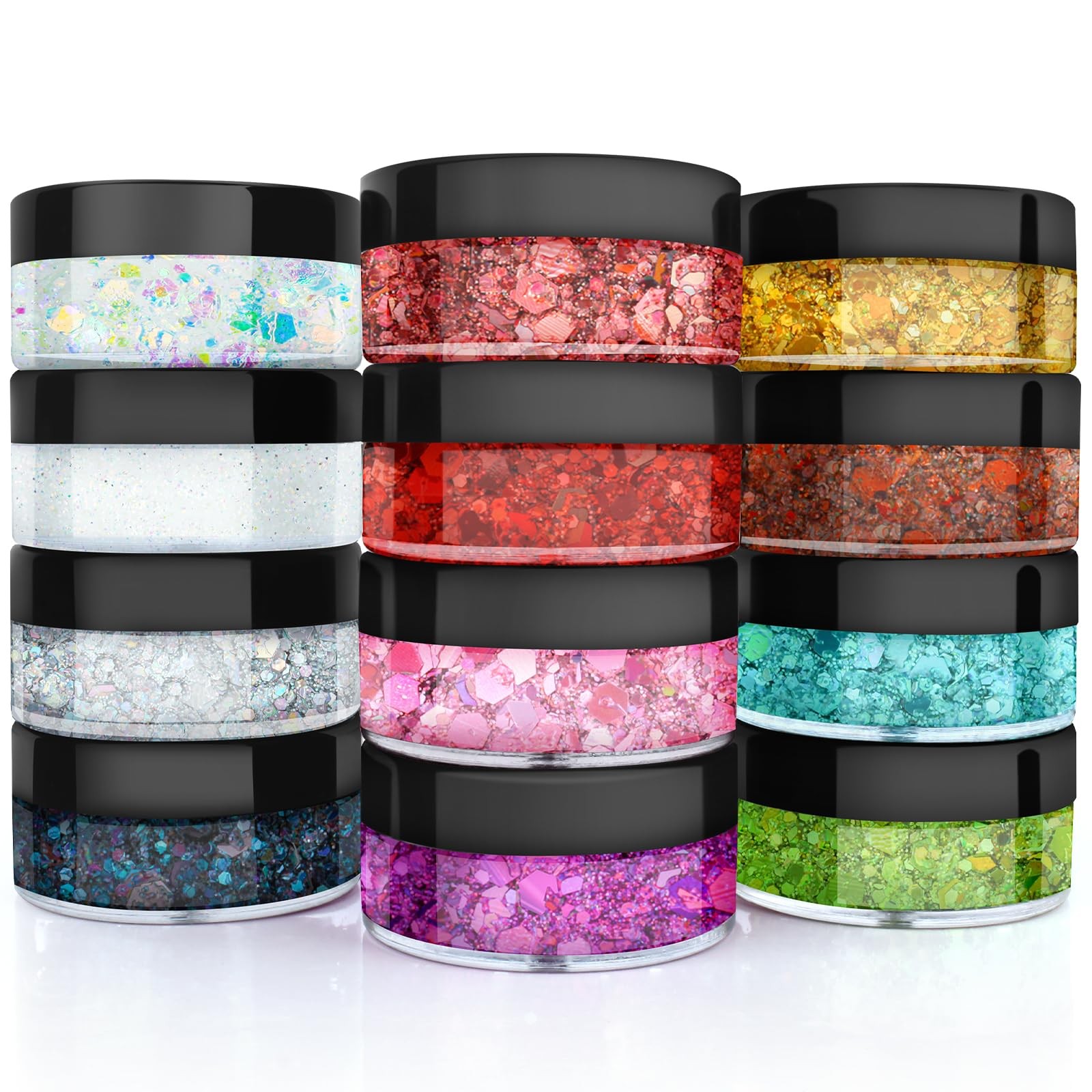 Body Glitter, Face Glitter, Hair Glitter,Holographic Concerts Festival Rave C…