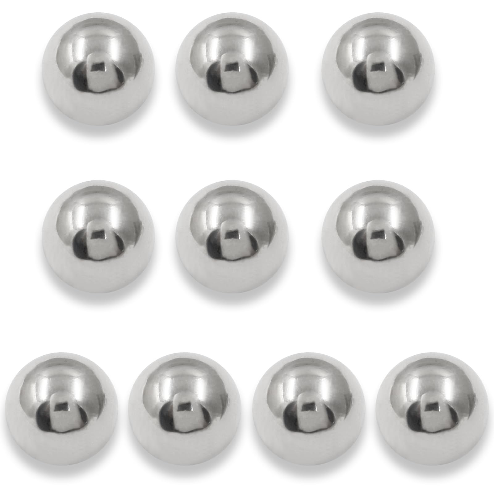 50 PCS 9mm Ball Bearing 304 Stainless Steel Precision Metric Mixing Balls