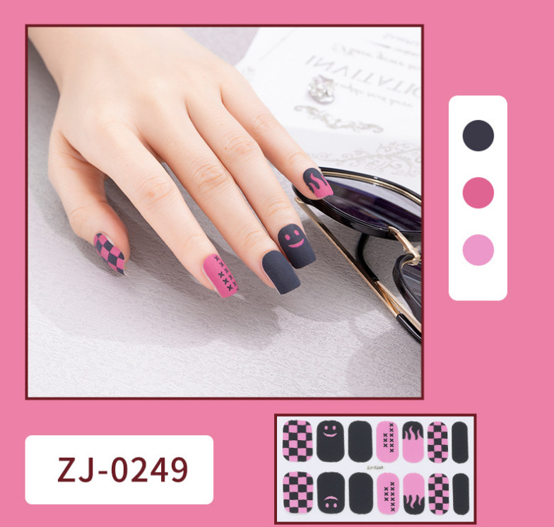 3D Nail Polish Wraps Full Size Stickers Fashion Nail Art Manicure Care NS30