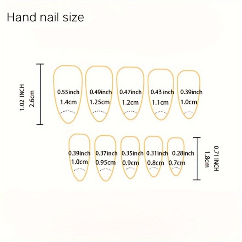 48pcs-Medium Almond Press on Nails, Glossy Burgundy Red Solid Color Fake Nails
