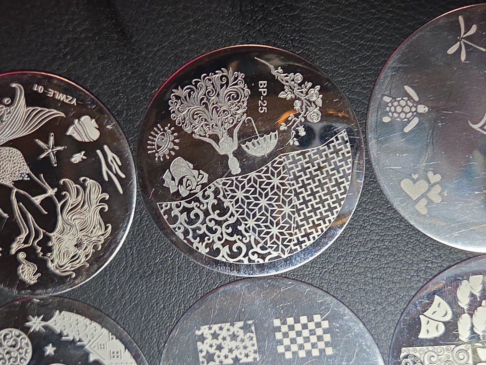 23 small Round Nail stamping plates