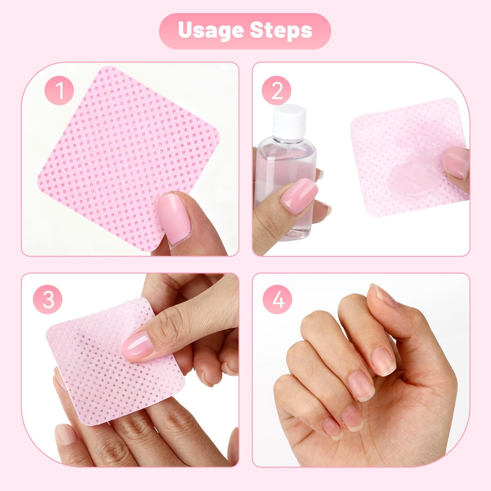 LNDIEHS 720Pcs Lint Free Nail Wipes, Supplies 2 Inch diameter