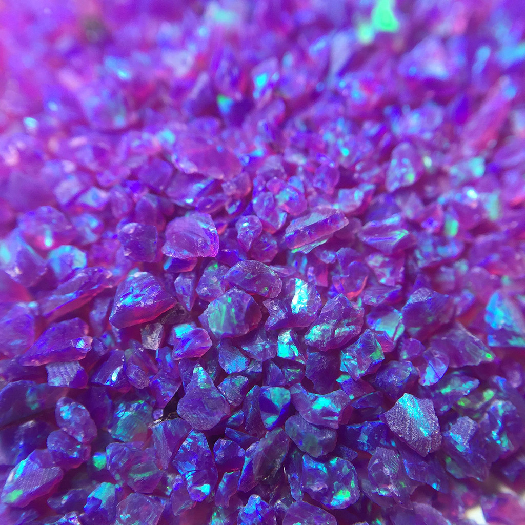 Lab-Created Crushed Opal Inlay Material – Ring Making, Woodworking, Resin Art