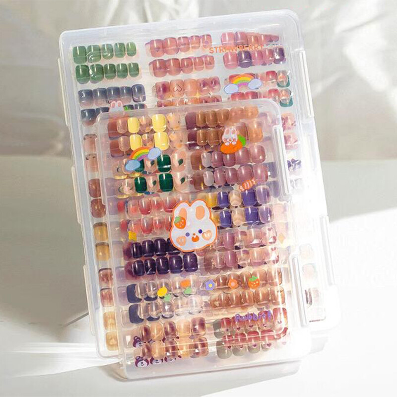 Nail Art Storage Box Nail Wear Dustproof Storage Book Display Color Card Tool