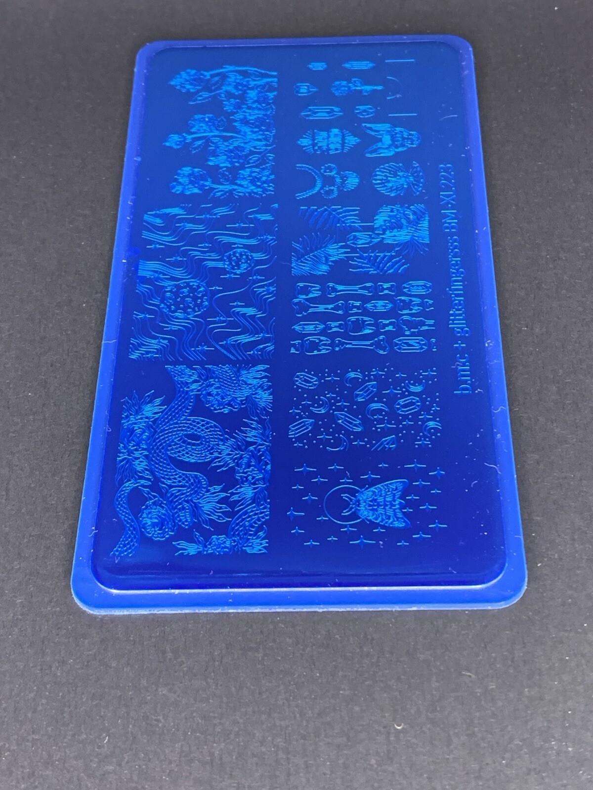 Maniology Bundle Monster BMC Glitterfingersss BM-XL223 Collab Nail Stamp Plate