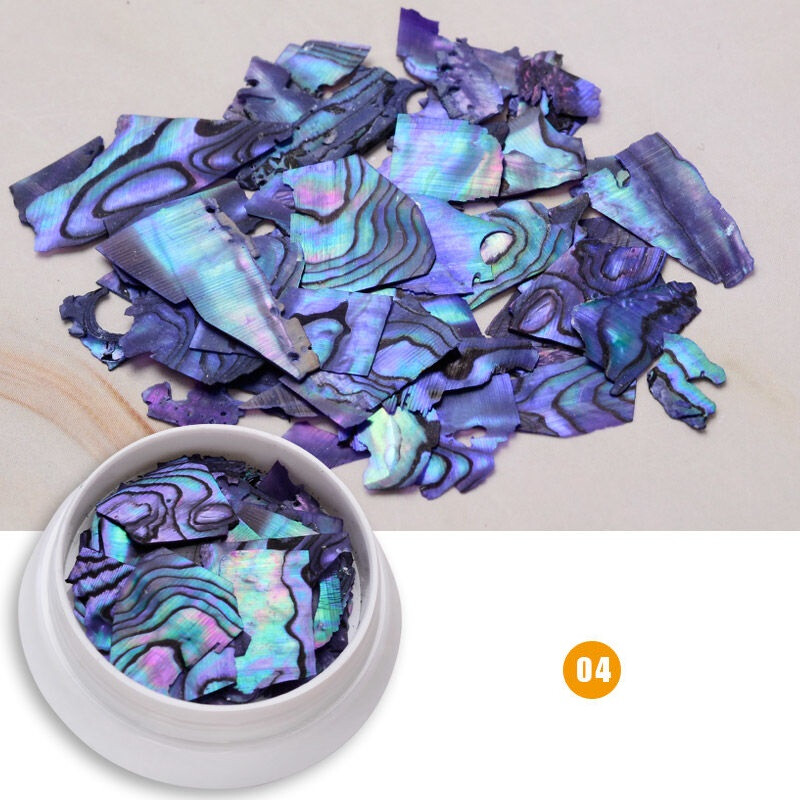 1 Box Shell Paper Abalone Flake Slice Shiny Sequins Fragment DIY Nail Art Decor