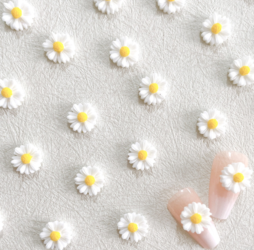 10pcs/set Cute Polyresin Flower Design DIY Jewelry Accessory Nail Art Decor NS54
