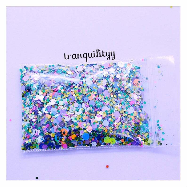 Glitter Mix/Nail Art/Resin Art/Tumblrs/Electric Forest Glitter Mix/ 2 Teaspoon