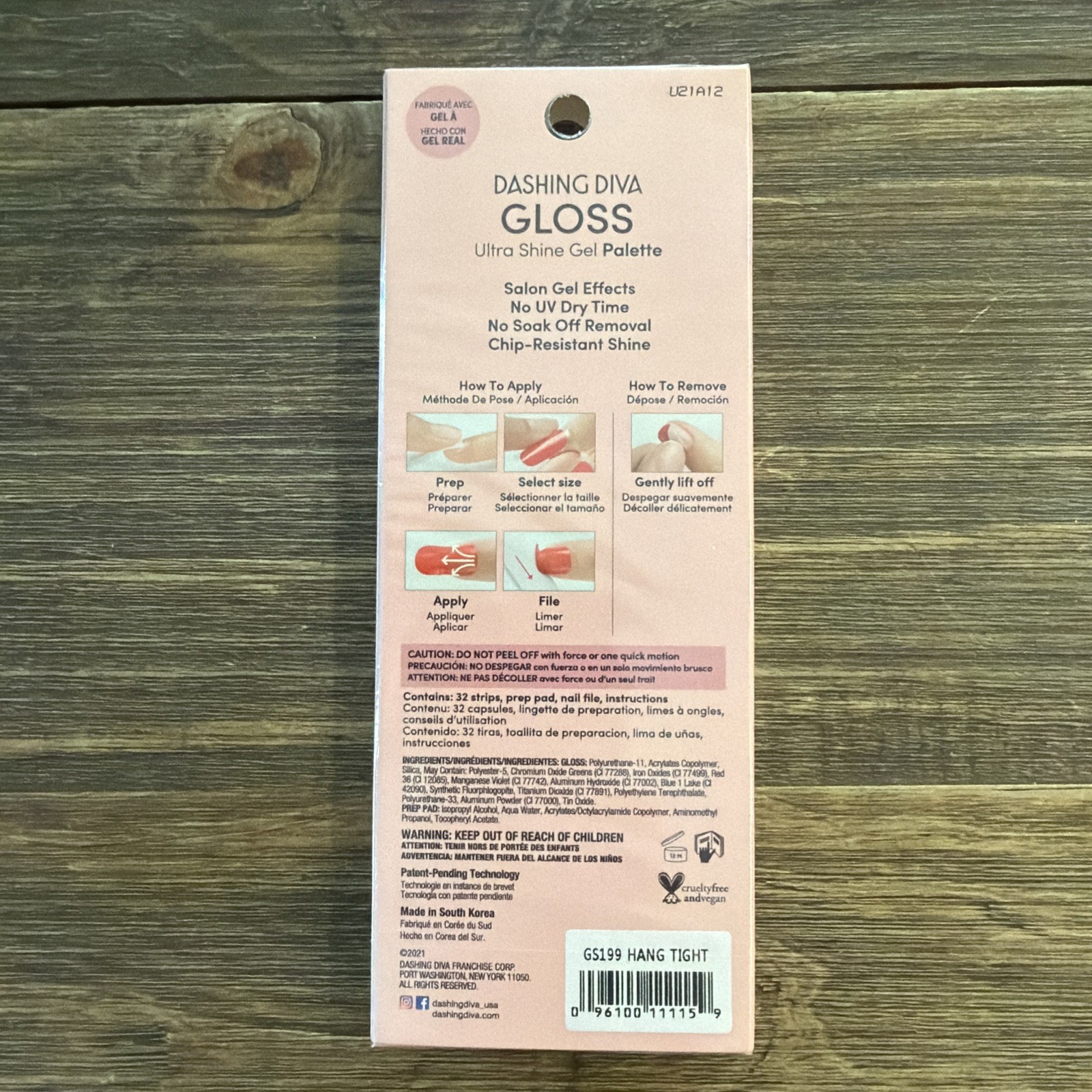 Dashing Diva Gloss Ultra Shine Gel Palette 32 Gel Nail Strips Lot Of 3 Sealed