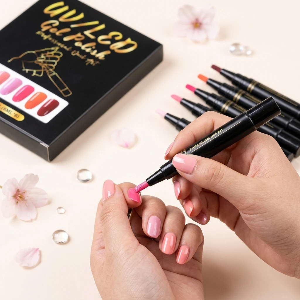 6 Color DIY Nail Art Pens High Pigment Bright Color Quickly Dry Decorate Nails S