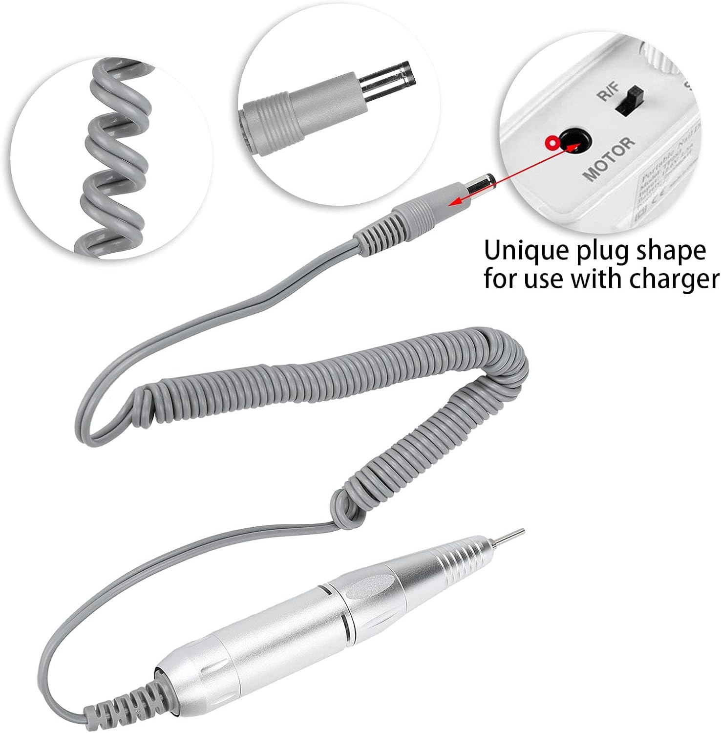 Electric Nail Drill Pen, 35000R Handle Handpiece Polishing
