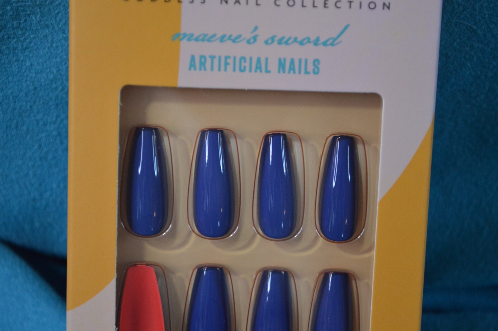 DIoSA Goddess Nail Collection Maeve’s Sword Artificial Nails Long Coffin Vegan