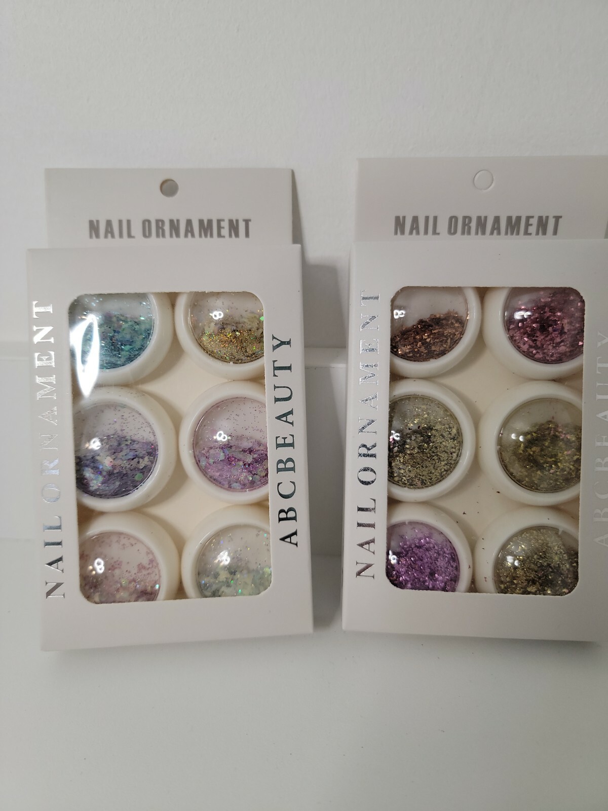 2 Styles Nail Glitter Powder. Nail Art Decoration 2 sets