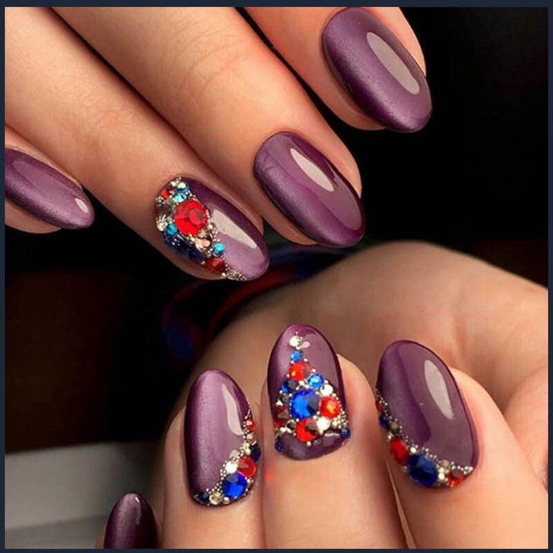 1440p Rose Gold Bottom Crystal Non Hotfix FlatBack Rhinestones DIY Nail Art Tips